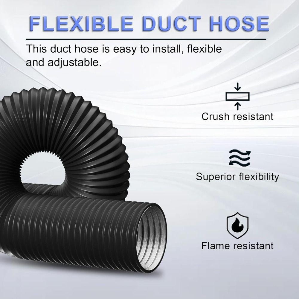 Ống dẫn khí HOBBYIN, Ống thông hơi máy sấy hạng nặng bằng nhôm, Bảo vệ 3 lớp chuyên nghiệp Ống xả cách nhiệt 6 inch Làm mát sưởi ấm