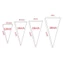 TOPTOOLCX 50 Cái / bộ Túi Đựng Bánh Ngọt Kem, Túi Ống Đa Năng Dùng Một Lần, Túi Chuẩn Bị Thực Phẩm Trong Suốt Phụ Kiện Làm Bánh Nhà Bếp