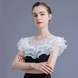 Áo choàng nữ ren xếp nếp, mỏng thanh lịch, phù hợp dự tiệc cưới