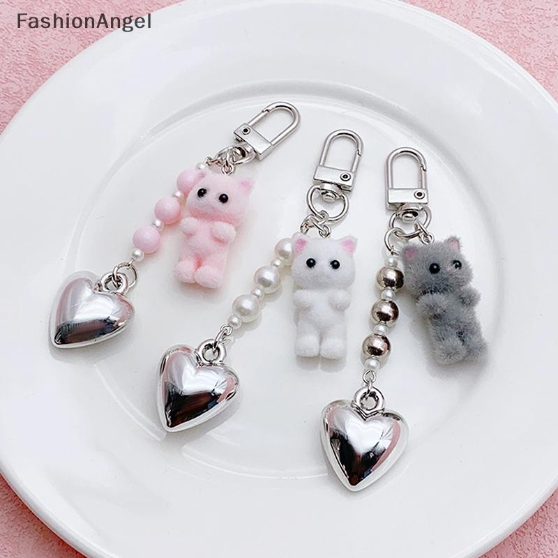 FashionAngel Hoạt Hình Dễ Thương Đổ Xô Mặt Dây Móc Khóa Hình Trái Tim Dây Xích Điện Thoại Tai Nghe Mặt Dây Chuyền Camera Ba Lô Trang Trí Quà Tặng VN