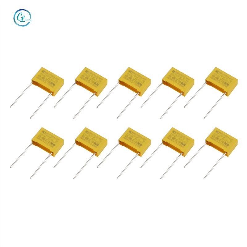 10 chiếc AC 275V 0.22uF Tụ điện an toàn màng Polypropylen MPX