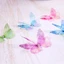 CATIYAHA 50 Miếng Dán Bướm Vải Organza, Miếng Dán Thêu Bướm Voan Mờ Màu Gradient, Miếng Dán Bướm Lưới Mô Phỏng Hai Lớp