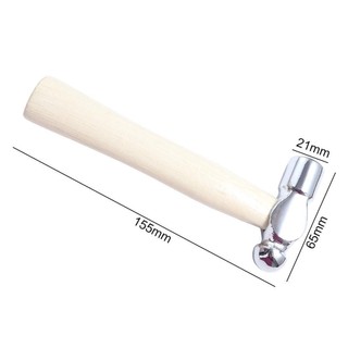 Búa cầm tay YONDR, Búa Mini nhỏ đa chức năng, Dụng cụ thoát hiểm ô tô Tay cầm bằng gỗ Đầu tròn Bóng Peen Búa chế biến gỗ