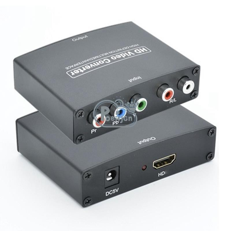 1 Bộ chuyển đổi độ phân giải cao Ypbpr sang HDMI màu đen sang HDMI