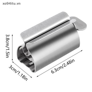Xoitu Creative Kem Đánh Răng Ống Bóp Đơn Giản Kem Đánh Răng Con Lăn Thép Không Gỉ Tiết Kiệm Nhân Công Kem Đánh Răng Ống Wringer Sữa Rửa Mặt Ép VN