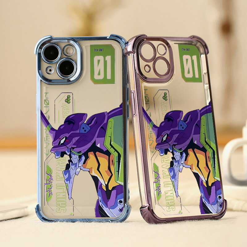 Ốp Điện Thoại Anime Neon Genesis Evangelion Cho Samsung Galaxy A15 A55 A35 A14 A34 A23 A05 A32 A05S A53 A06 A16 A12 A52 A13 A24 A22 A25 A33 Ốp Lưng Mạ Bảo Vệ Camera Silicon