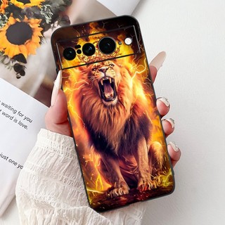 Ốp Lưng Cho Google Pixel 7 Pro GP4BC GE2AE / Pixel 7 GVU6C GQML3 Vỏ Điện Thoại Cool Tiger Lion Leopard Silicon Mềm TPU Ốp Lưng