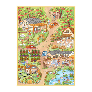 ENWEI 5 Miếng Sticker 3D PET Phong Cảnh Farm 67.0 Series, Lều Giải Nén, Bộ Sổ Lưu Niệm