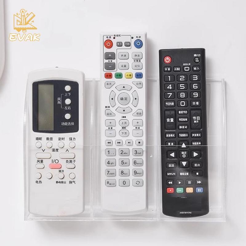 Alittlesetrtu Acrylic TV Điều Hòa Điều Khiển Từ Xa Giá Đỡ 1 / 4 Ốp Lưng Treo Tường Hộp Bảo Quản Cho Gia Đình VN
