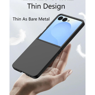 Ốp Lưng Mỏng Cảm Giác Da Cứng Cho Samsung Galaxy Z Flip 7 Z Flip 6 Z Flip 5 Z Flip 4 Z Flip 3 5G Bảo Vệ Sang Trọng Có Thể Gập Lại Chống Sốc PC Cứng Màu Kẹo