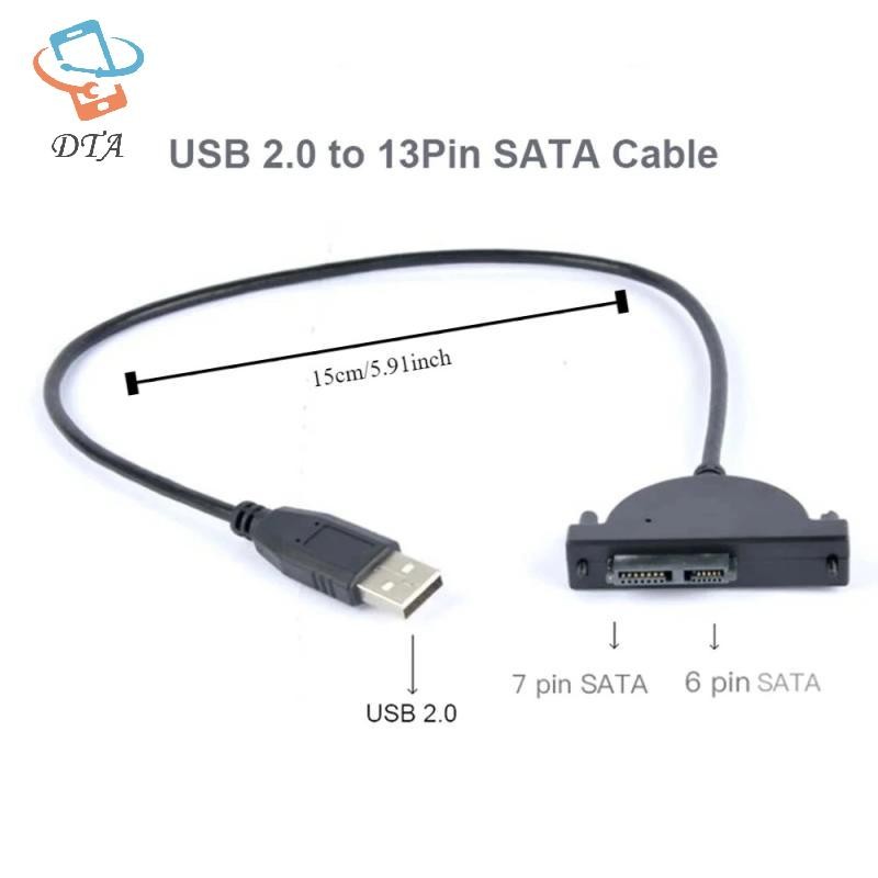 [DTA] Cáp SATA USB 2.0 Cáp Điều Khiển Quang Cáp CD / DVD-ROM Ổ Đĩa Cho PC Laptop Notebook VN