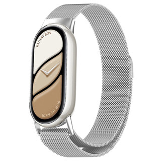 Dây đeo thể thao bằng thép không gỉ cho Xiaomi Mi Band 10 Milan Vòng lặp từ tính Tương thích với Miband 10 NFC