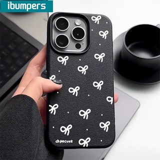 ibumpers Ốp Lưng IPhone Hàn Quốc Nơ Đơn Giản Cho IPhone 16 15 14 12 13 11 Pro Max IP 7 8 Plus X XS XR Ốp Điện Thoại Mỏng Silicon Mềm Da Họa Tiết