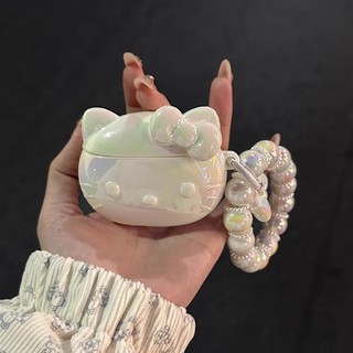 Vỏ tai nghe AirPods 4 [2024] AirPods Pro2 Pro 3 2 1 Vỏ bảo vệ tai nghe không dây Apple Acrylic Vỏ bảo vệ chống rơi có dây chuyền Laser mèo KT dễ thương
