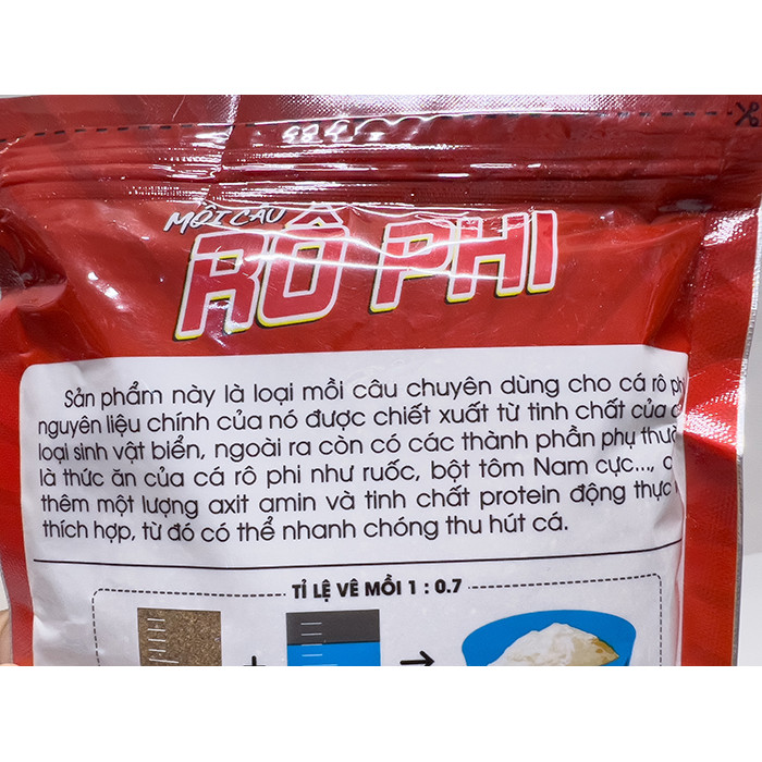 Gói 250gram Bột Mồi Cám Câu Cá Rô Phi Kim Long Số 2