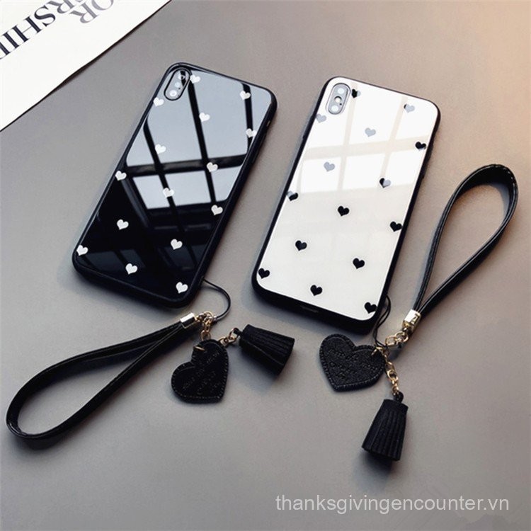 Ốp lưng Ốp lưng cặp kính cường lực Samsung Note 20 Ultra 10 Lite 9 s23fe s24fe S25 S24 S23 S22 S21 S20 S10 S9 S8 Plus s20fe s21fe dây đáng yêu