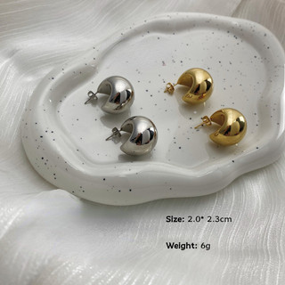 Bông tai Pháp sang trọng nhẹ nhàng cao cấp dành cho nữ, kết cấu thích hợp đơn giản, Bông tai thép titan bằng thép không gỉ nổi tiếng trên Internet dành cho nữ