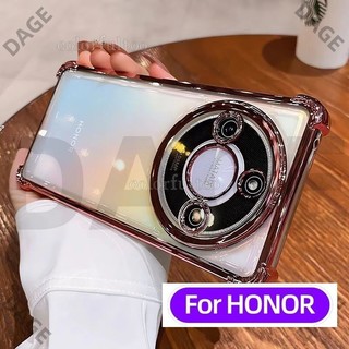 Vỏ TPU silicon mạ COD cho Honor X9c Smart X9B X9A Trong suốt cho Ốp điện thoại túi khí bốn góc trong suốt Ốp lưng mềm chống sốc Camera bảo vệ mặt sau DAGE