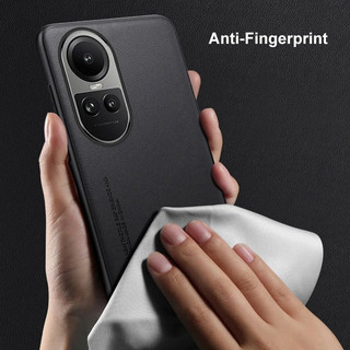 Ốp lưng cho OPPO Reno 10 / Reno 10 Pro 5G Phiên bản toàn cầu Vỏ da PU mờ sang trọng chống sốc