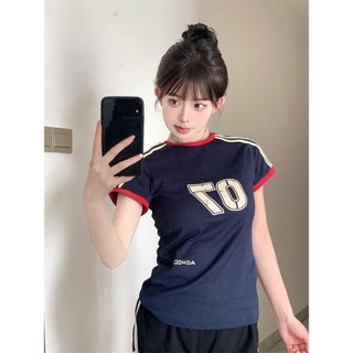 Áo kiểu dáng croptop babytee tôn dáng xanh than 07