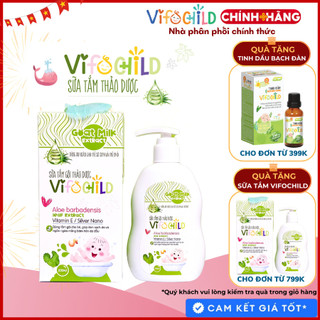 Sữa tắm gội 2in1 thảo dược cho bé VIFOCHILD 200ml Làm sạch nhẹ nhàng Dưỡng ẩm Bảo vệ làn da khỏe mạnh Baby 2