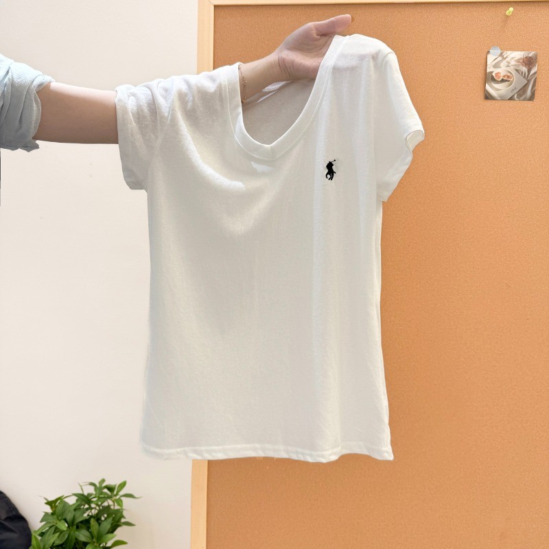 SUXI Áo thun ngắn tay đơn giản cho nữ mùa hè 250630