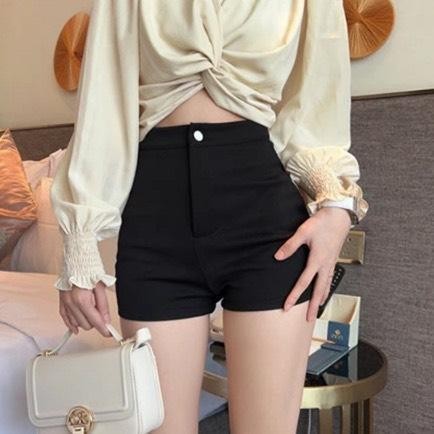 Quần Short Nữ Lưng Cao Dáng Ôm Đùi Ngắn