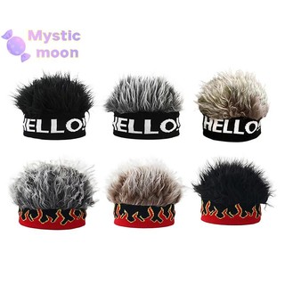 [Huyền bí] Mũ tóc giả Unisex Beanie Mũ tóc ngắn tổng hợp Mũ len Hip Hop Mũ len giả Mũ tóc giả Tóc giả Mũ nón dưa ngắn [Mới]