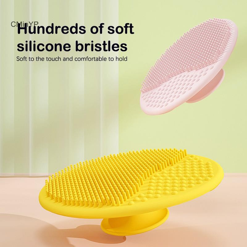 CMinYP Silicone Dầu Gội Bàn Chải Cho Trẻ Sơ Sinh Silicone Mềm Tắm Trẻ Em Bàn Chải Tắm Rửa Tóc Massage Bàn Chải Tắm Vinh Quang
