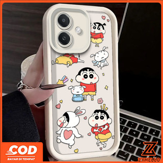 Ốp cho realme Note 60 realme Note 50 realme C75 C65 C67 C61 C55 C53 C51 Ốp điện thoại TPU chống sốc Crayon Shin-chan dễ thương