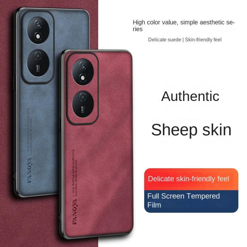 Ốp lưng Honor X7B CLK-LX1 Da PU chống sốc Vỏ cứng Vỏ điện thoại mờ Ốp lưng silicon cho Honor X7B CLK LX1 LX2 LX3