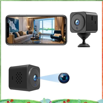 Camera Mini 4K 1080P Camera WiFi trong nhà Truyền trực tiếp Điện thoại di động Ứng dụng Camera trong nhà có pin uejfredkuwg
