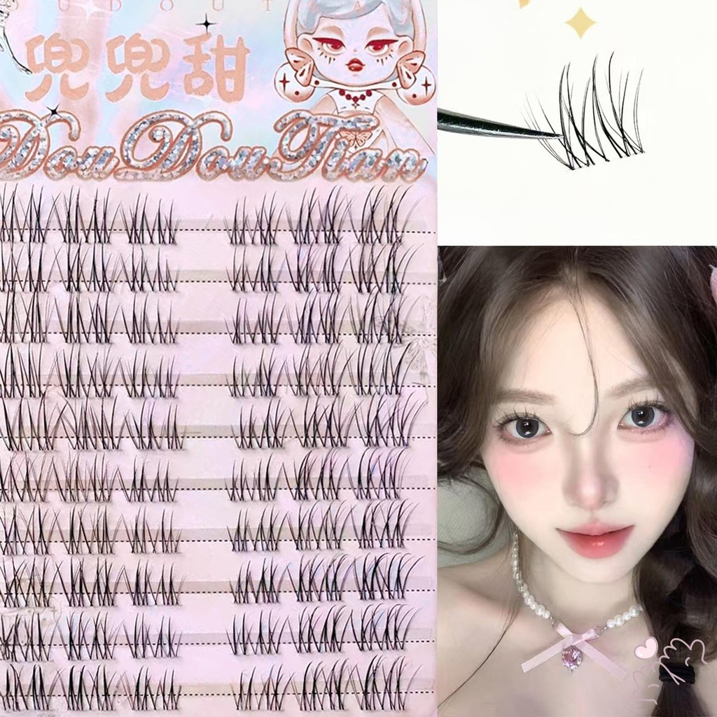 Mix Cụm lông mi DIY 7-12mm Cụm lông mi Wispy chống thấm nước