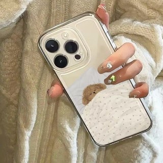 Kawaii Sleep Dog Cat Cặp Đôi Cho IPhone 16 15 14 Plus 13 12 11 Pro Max Mini X XS XR Vỏ Điện Thoại Trong Suốt Hoạt Hình Động Vật