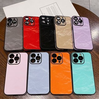 Phim Bảo Vệ Ống Kính Vải Flannel Họa Tiết Núi Tuyết Màu Trơn Ốp Lưng Điện Thoại iPhone 16Promax 12 13 14 15 Pro Max 11 Nam Nữ Vỏ Di Động Chống Sốc