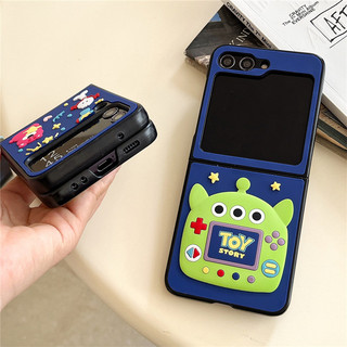 3D Silicone Đầy Sao Dâu Tây Ngoài Hành Tinh Vỏ Hoạt Hình Cho Samsung Z Fold Flip 7 6 5 4 3 Fold6 Z Flip7