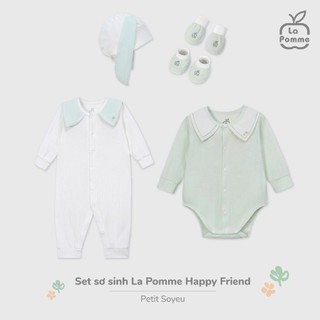 La pomme SS25 BST sơ sinh La Pomme Happy Friend - Xanh mint T6.0