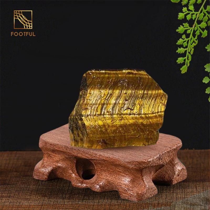 Đế trưng bày đế gỗ bằng đồng thau để trang trí nhà cửa quả cầu pha lê