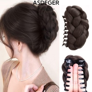 Tóc Bun và Móng Vuốt Kẹp ASDFGER, Tóc Giả Nâu Tự Nhiên, Phụ Kiện Tóc Thời Trang