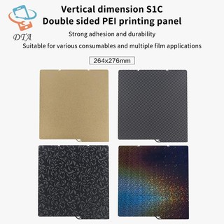[DTA] Dành Cho Anycubic Kobra S1 Combo Plate Pei Sheet 264x276 PEI Họa Tiết Hai Mặt Nhiệt Cho Kobra S1C Phụ Kiện Máy In 3D VN