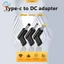 USB C PD To Power Connector Universal 5 / 9 / 12V Type C To Jack Cắm Bộ Chuyển Đổi Sạc Cho Router Quạt Máy Tính Bảng VN