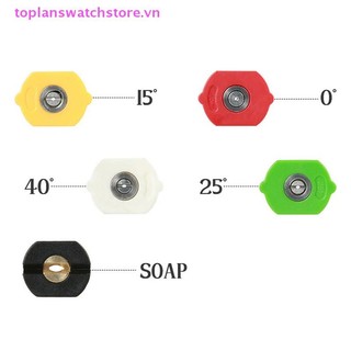 Toplanswatchstore 1 / 4 "Kết nối nhanh Bộ chuyển đổi quay có thể điều chỉnh với 5 đầu phun Kết nối đồng cho máy rửa xe áp suất cao VN