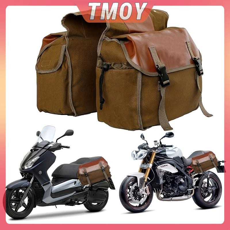 TMOY Túi Xe Máy Dung Tích Lớn Đi Xe Máy Vải Du Lịch Chống Thấm Nước Panniers Hộp Dụng Cụ Bên Túi Túi Dành Cho Xe Máy TMOY