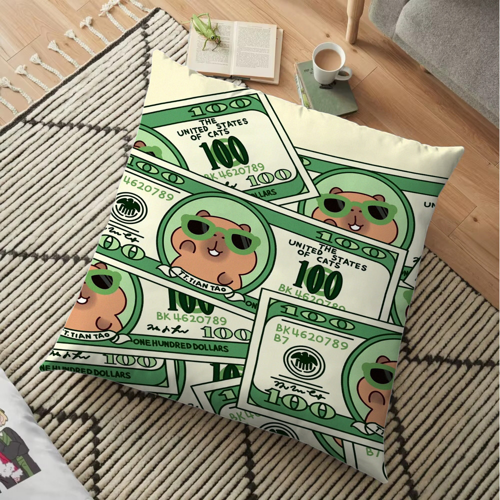 Vỏ gối Capybara Throw Vỏ gối in một mặt (Không có lõi)