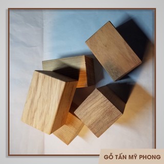 Cube 4x10x15cm, 10x10x10cm, 10x10x15cm| Khối gỗ lập phương dùng trang trí, đồ chơi. điêu khắc