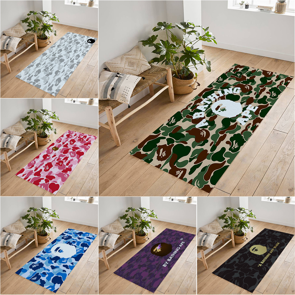 Tắm Ape Bape Thảm Chống Trơn Trượt Giả Cashmere Thích Hợp Cho Phòng Khách Phòng Ngủ