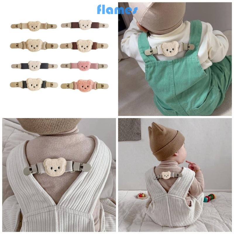 Fl Điều Chỉnh Dây Đeo Vai Kẹp Cho Bé Treo Quần Dây Đeo Vai Chống Trơn Trượt Kẹp Tập Đi SlingDress Clip