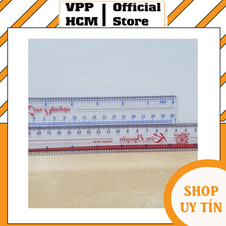 [5 Cây] Thước Kim Nguyên, Thước Kẻ Nhựa Cứng Kim Nguyên, Thước In Rõ Nét, Độ Bền Cao
