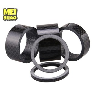 MeiShao Sợi Carbon WasherForksBowlsetsHandlebars Sợi Carbon Chiều Cao Vòng Đệm Xe Đạp Phụ Kiện
