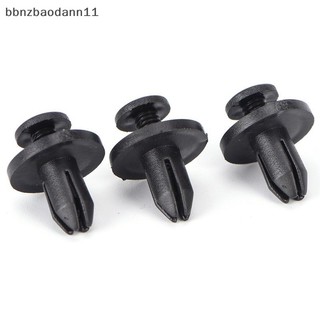 [BBNZDD] 50 chiếc 6 mm Auto Car Bumper Retainer Push Black Plastic Clips Fasteners BVAH